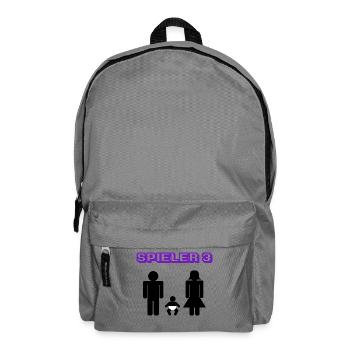 Déclaration des parents enceintes Famille Bonheur Bébé - Sac à dos - gris éléphant - Devant