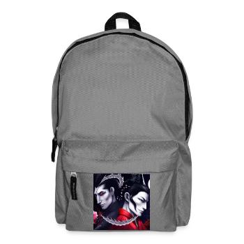 Samurai dragon portrait Art Valentine Moonlight - Rucksack - Mittelgrau - Vorne