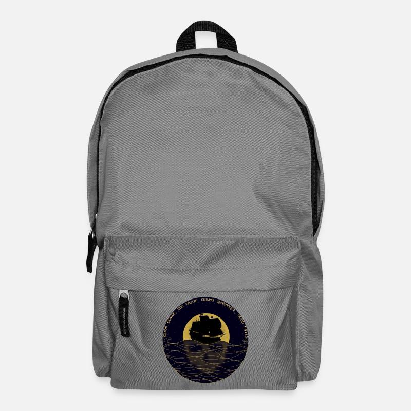 Quod sumus hoc eritis - Rucksack - Mittelgrau
