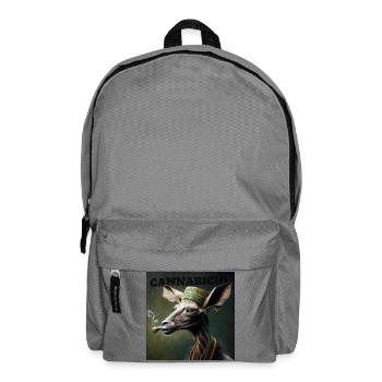 Cannabiche 04 with typography - Backpack - elephant grey - Front