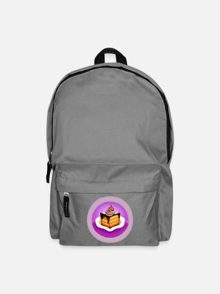 Kuchen, Torte, Backen - Rucksack - Mittelgrau