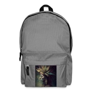 Portrait Tribal Cannabis Rêveur - Sac à dos - gris éléphant - Devant