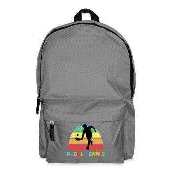Padel Tennis Saying Player Sport Training Ball - Backpack - elephant grey - Front