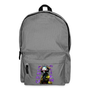 Funky alien 02 - Backpack - elephant grey - Front