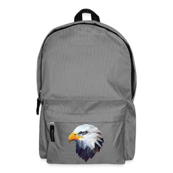 Stilisierter, geometrischer Adler - Rucksack - Mittelgrau - Vorne