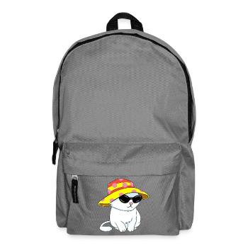 Kätzchen im Strandstil - Rucksack - Mittelgrau - Vorne