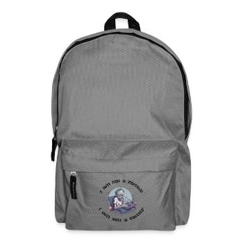 Zombie am PC Retro-Gaming - Rucksack - Mittelgrau - Vorne