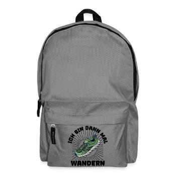 Naturliebhaber Wandern Wanderer Statement Natur - Rucksack - Mittelgrau - Vorne