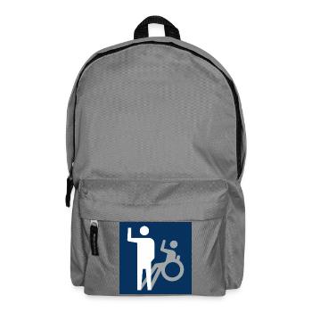 Nicht alle Behinderungen sind sichtbar * - Rucksack - Mittelgrau - Vorne