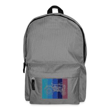 Agriculture Vehicle Tractor Motor Vehicle Field - Backpack - elephant grey - Front