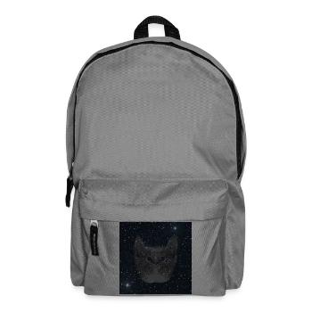 Kätzchen, sternen muster, schenken Weihnachten - Rucksack - Mittelgrau - Vorne