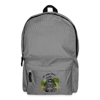 Faultier Sloth Yoga time Nature - Backpack - elephant grey - Front