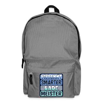 Bademeister - SCHWIMMEN FREIBAD - SEE - MEER - Rucksack - Mittelgrau - Vorne