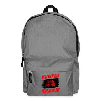 Gabelstapler Design - Rucksack - Mittelgrau - Vorne