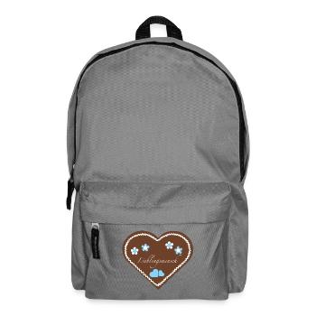 "Jahrmarkt-Liebe" Lieblingsmensch hellblau - Rucksack - Mittelgrau - Vorne