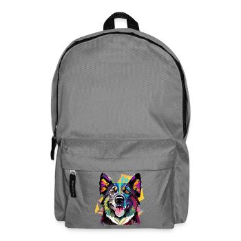 Schäferhund - Rucksack - Mittelgrau - Vorne