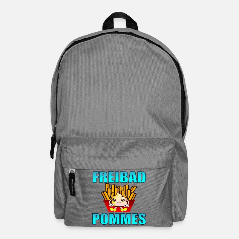 FREIBAD POMMES FRITTEN SOMMER - Rucksack - Mittelgrau