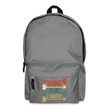 SCHULKIND 2. KLASSE - GRUNDSCHULE - Rucksack - Mittelgrau - Vorne