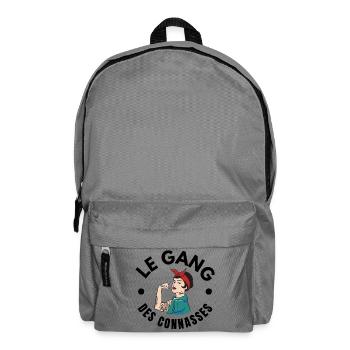 copine, meilleures copines, bande de filles - Sac à dos - gris éléphant - Devant