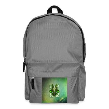 Awesome anubis cyberpunk mask - Backpack - elephant grey - Front