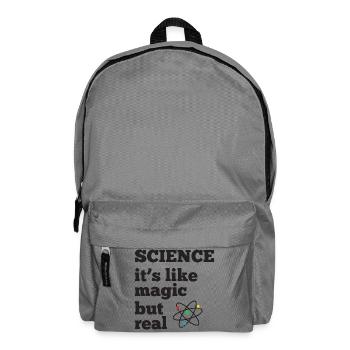 Science - it's like magic but real - Backpack - elephant grey - Front