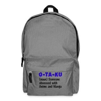 Japanese Comic Statement Manga Anime Otaku - Backpack - elephant grey - Front