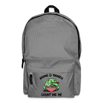 Manga Animation Anime Ramen Animation Statement - Backpack - elephant grey - Front