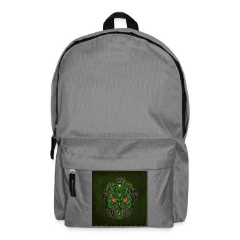 Helle Cyberpunk Maske - Rucksack - Mittelgrau - Vorne