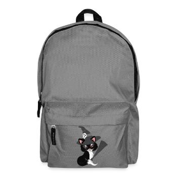 Kätzchen, hexen Design, Mädchen - Rucksack - Mittelgrau - Vorne