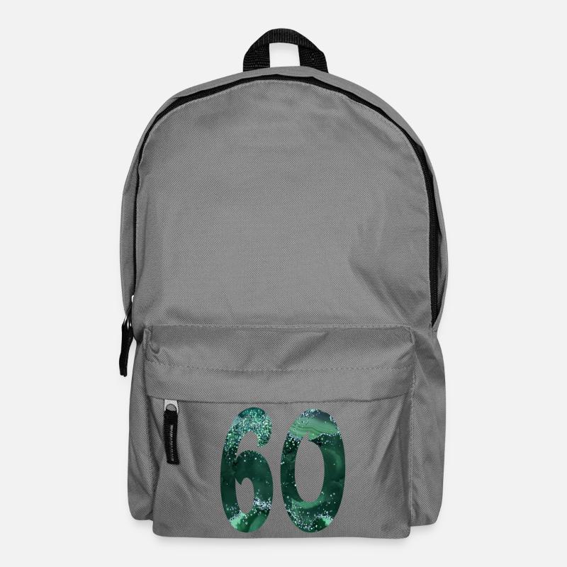 ZAHL 60 - 60. GEBURTSTAG - Rucksack - Mittelgrau