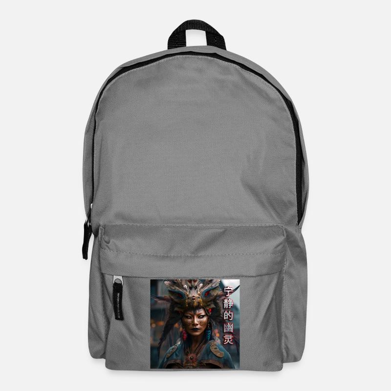 Serene Ghost typo - Backpack - elephant grey