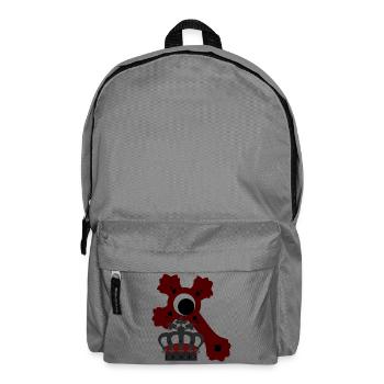 Königs-krone, kreuze, goth, verschenken - Rucksack - Mittelgrau - Vorne