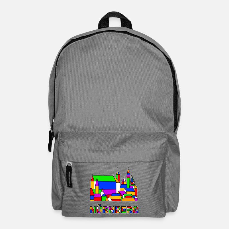 Nuremberg - Castle - Pop-Art - Backpack - elephant grey