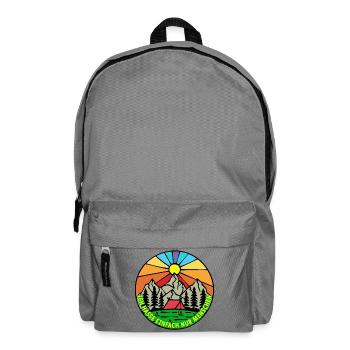Mountains, Nature, Camping, Camping, Camping, Statement - Backpack - elephant grey - Front