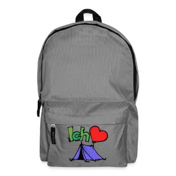 Tentes Camping Camper Déclaration Wanderlust Heart - Sac à dos - gris éléphant - Devant