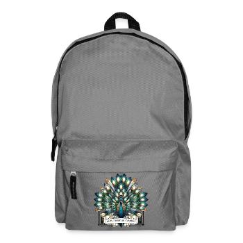 Ne laissez personne ternir votre éclat - Peacock - Positi - Sac à dos - gris éléphant - Devant
