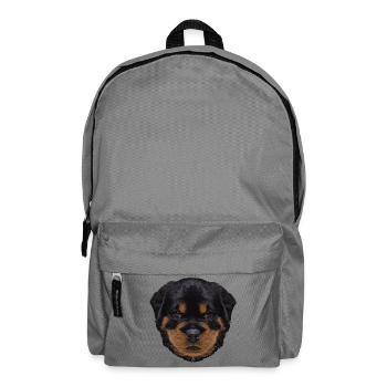 süße outfits, Rottweiler Welpe - Rucksack - Mittelgrau - Vorne