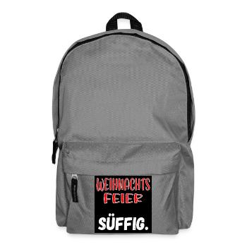 WEIHNACHTSFEIER KOLLEGEN - SÜFFIG SPRÜCHE - Rucksack - Mittelgrau - Vorne