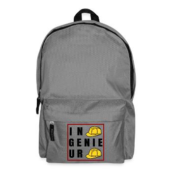 Karriere Spruch Job Ingenieur Arbeit Beruf Erfolg - Rucksack - Mittelgrau - Vorne