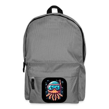 Octopus Kraken Goggles Water - Backpack - elephant grey - Front