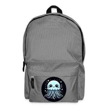 Méduse Yeux Bleus Étoiles - Sac à dos - gris éléphant - Devant