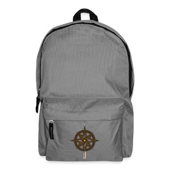 Fantasy Kompassrose - Rucksack - Mittelgrau - Vorne