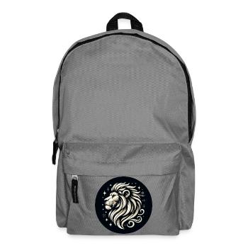 Lion Head Stars Drawn - Backpack - elephant grey - Front