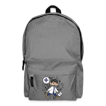 Doctor Career Workaholic Job Work Profession Success - Backpack - elephant grey - Front