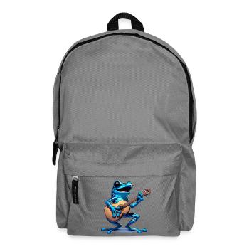 Poison dart frog guitar - Backpack - elephant grey - Front