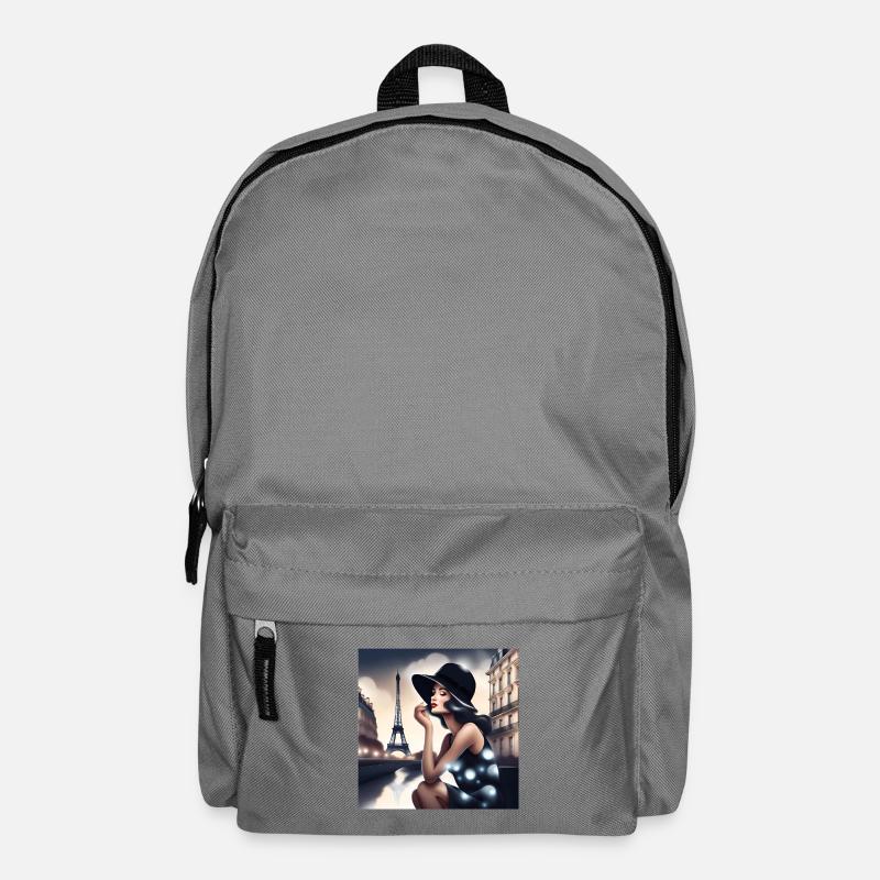 Paris, j'aime Paris, Pasienne - Sac à dos - gris éléphant