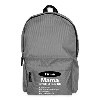 Mama GmbH Firma Geschenk Mutter - Rucksack - Mittelgrau - Vorne