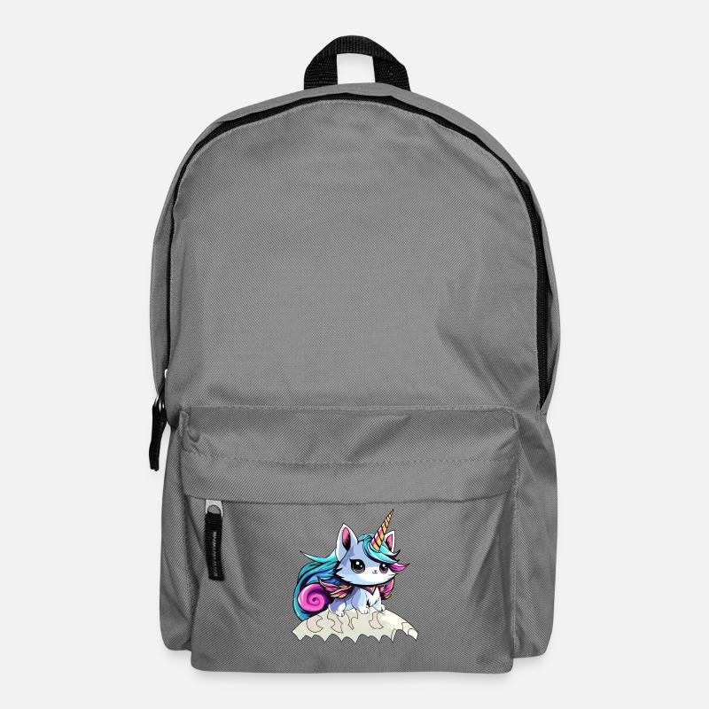 Chat licorne Féerique - Sac à dos - gris éléphant