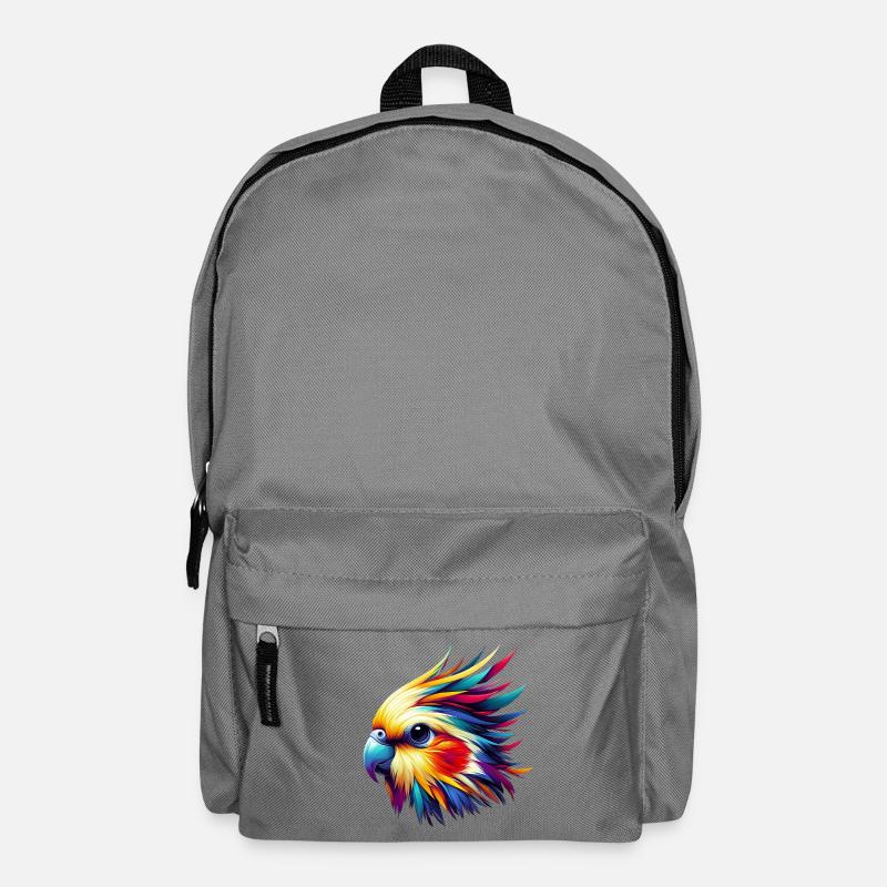 Nymphensittich (16) - Rucksack - Mittelgrau