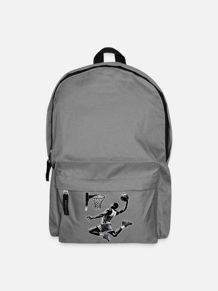 Basketball Dunking Geschenk - Rucksack - Mittelgrau